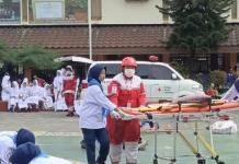 PMI Jakpus Dukung Demo Ekstrakurikuler PMR saat MPLS