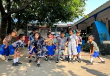 TK Strada Santa Teresia Rajut Kebhinnekaan lewat Permainan Tradisional