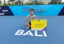 Thanaphat Boosarawongse Juara Seri l, Amman Men's World Tennis Champions