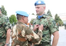 Satgas Yonmek TNI Konga XXIII-T Perkuat Diplomasi Militer pada Medal Parade