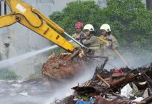 Pemprov Fokus Pendinginan-Pengangkutan, Pasca Kebakaran Sampah di Kawasan Jaktim