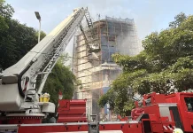 Kebakaran Bangunan Tinggi di Cikini, Jalan Ditutup Sementara