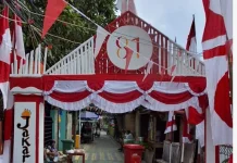Tiga Gapura di Pulau Panggang dan Pramuka Dihias Semarak Sambut HUT ke-81 RI