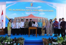 Jusuf Herry dan Gubernur Lampung Resmikan RS Alamsjah Ratu Perwiranegara