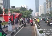 Penertiban Parkir di Jalur Sepeda dan Trotoar Sudirman-Thamrin