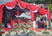 Pemkot Jakpus Gelar Upacara HUT ke-81 RI di Lapangan Banteng