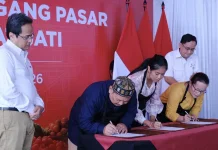 Pedagang Pasar Induk Kramat Jati Ikuti Akad Kredit Massal Bank Jakarta
