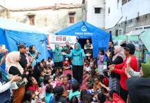 Korban Kebakaran Kebon Kelapa Terima Bantuan dan Trauma Healing