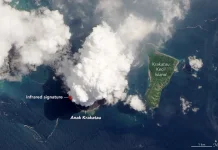 Abu Vulkanik Anak Krakatau Mencapai Jakarta, BMKG Pantau Perkembangannya