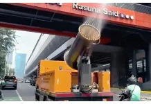 Water Mist Jakarta Bantu Mitigasi Dampak Abu Vulkanik Krakatau
