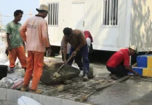 PPSU Pulau Panggang Berjibaku Bangun Akses Jalan untuk Permudah Aktivitas Warga