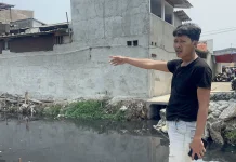 Pembangunan Jembatan Terhenti, Warga Tegal Alur Ingin Bangun Jembatan Swadaya