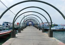 Tindak Lanjuti Usulan Warga, Pembangunan Kanopi Dermaga Pulau Harapan Capai 50℅