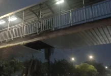 Bina Marga Tambal Safety Deck JPO Jembatan Gantung Usai Dihantam Truk Besar