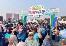 Milad ke-14, HNI Ajak 1.850 orang Jalan Sehat di CFD Bekasi