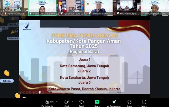 Jakarta Pusat Raih Penghargaan Kota Pangan Aman