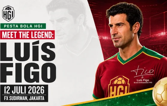 Luis Figo Obati Kerinduan Fans di Jakarta dalam Puncak Pesta Bola HGI 2026