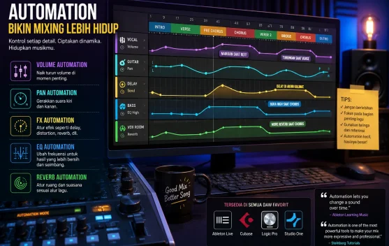 Tips Audio: Automation: Nyawa Sebuah Mixing Audio