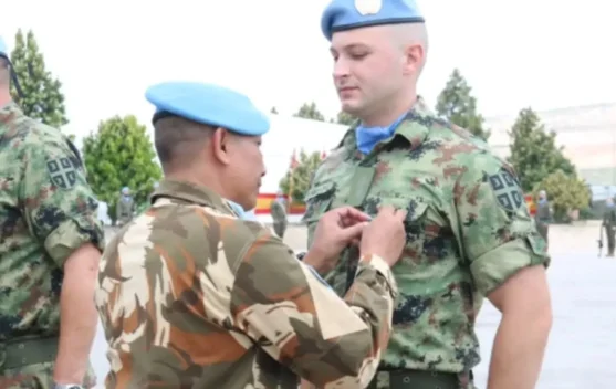 Satgas Yonmek TNI Konga XXIII-T Perkuat Diplomasi Militer pada Medal Parade