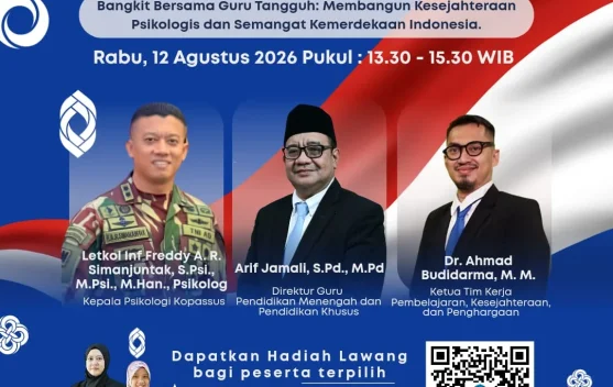 Kementerian Pendidikan Gelar Webinar, Dorong Ketangguhan Psikologis Guru