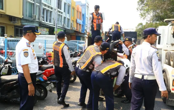Parkir Sembarangan, Sebanyak 108 Motor Ditertibkan