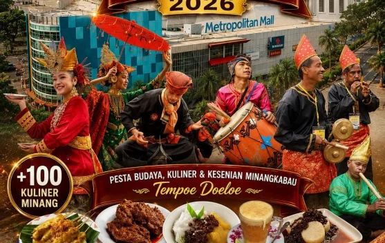 Festival Alek Gadang Minangkabau 2026 Meriahkan Metropolitan Mall Bekasi.