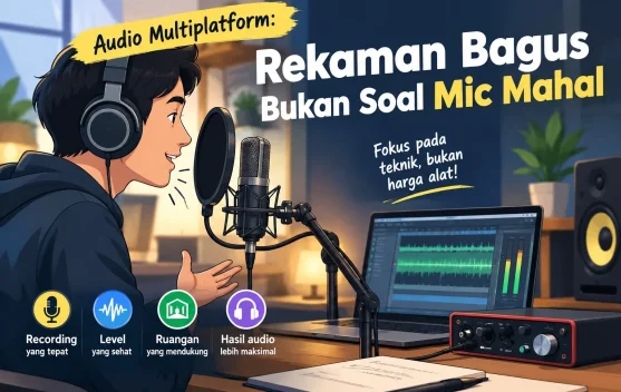 Audio Multiplatform: Rahasia Rekaman Bersih tanpa Mic Mahal