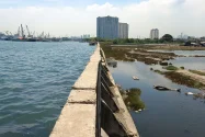 Tanggul Muara Baru Kembali Alami Retakan hingga Merembes ke Jalan