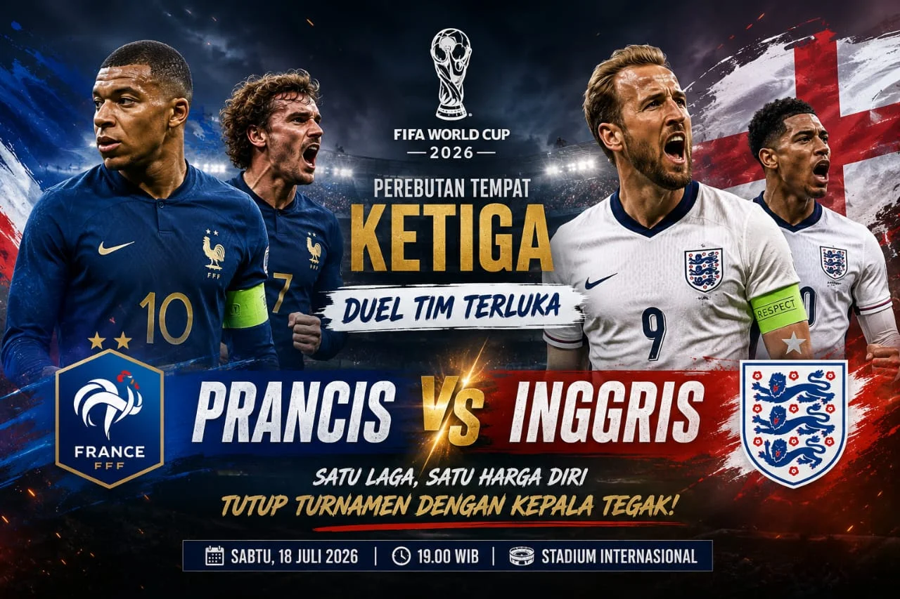 Prediksi Prancis vs Inggris di Piala Dunia 2026: Medali Perunggu dan Ambisi Mbappé