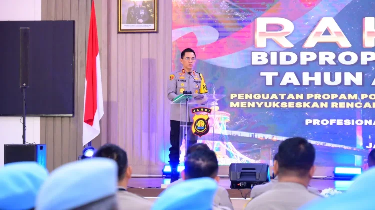 Kapolda Jambi Buka Rakernis Bidpropam 2026, Tekankan Pengawasan Adaptif dan Human