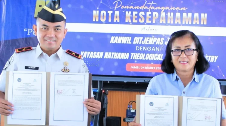 Pembinaan WBP, Kanwil Ditjenpas Jambi Jalin Kerjasama dengan Yayasan Nathania TSM