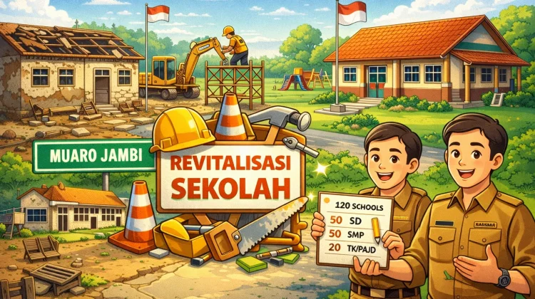 Muaro Jambi Usulkan Revitalisasi 120 Sekolah ke Pemerintah Pusat