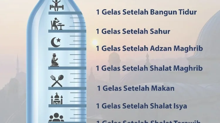 Pola Minum Air Putih ketika Sedang Berpuasa