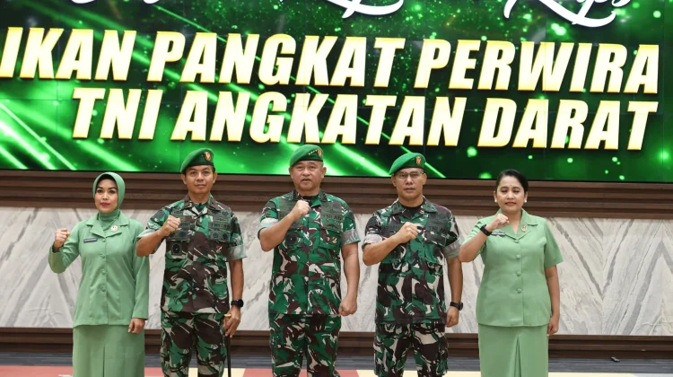 Kasad Pimpin Laporan Korps PATI TNI AD, Danrem 042/Gapu Resmi Naik Pangkat