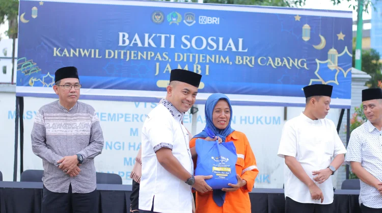 Kanwil Ditjenpas Jambi Gelar Bakti Sosial “IMIPAS Kolaborasi BRI, Jambi Peduli”