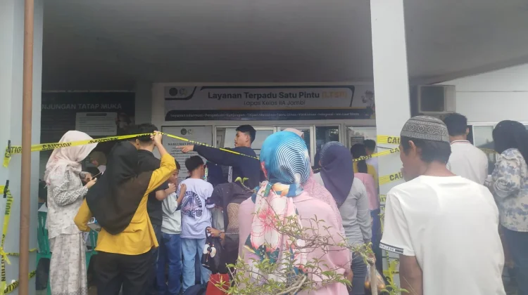 Hari Ketiga Lebaran, Lapas Jambi Ramai Pengunjung