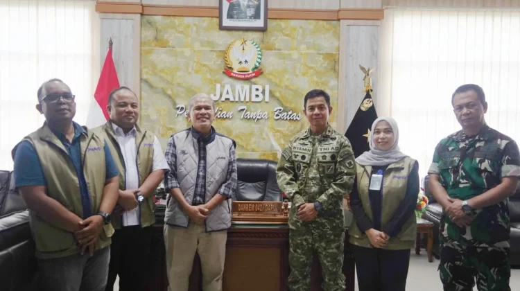 Danrem 042/Gapu Perkuat Sinergi Ketahanan Pangan Bersama Perum Bulog Kanwil Jambi