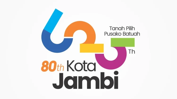 Logo HUT 80 Kota Jambi dan 625 Tahun Tanah Pilih Pusako Batuah Resmi Diluncurkan