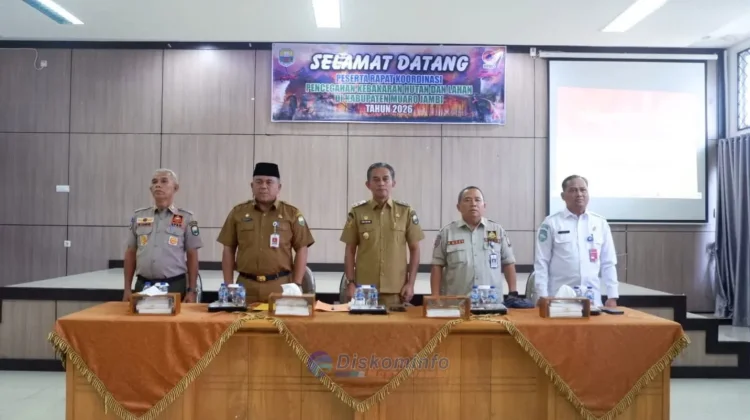 Wabup Muaro Jambi Pimpin Rakor Antisipasi Karhutla jelang Musim Kemarau