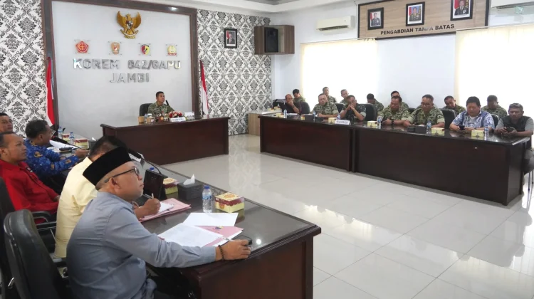 Korem 042/Gapu Gelar Rakor Lintas Sektoral, Antisipasi Karhutla 2026