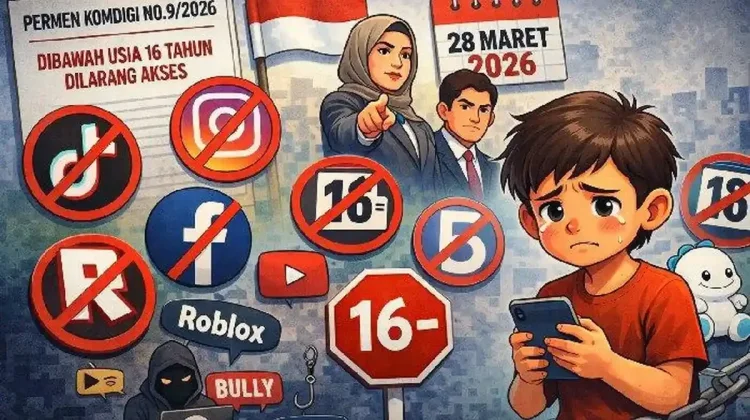 Indonesia Resmi Membatasi Media Sosial Anak Dibawah Umur