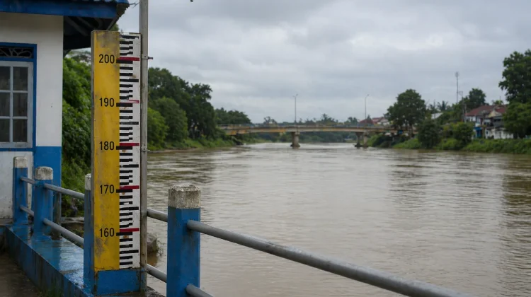 Debit Sungai Batanghari Naik, Status Siaga Waspada Ditetapkan