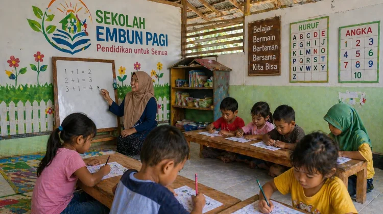 Sekolah Embun Pagi Bantu Akses Pendidikan Anak