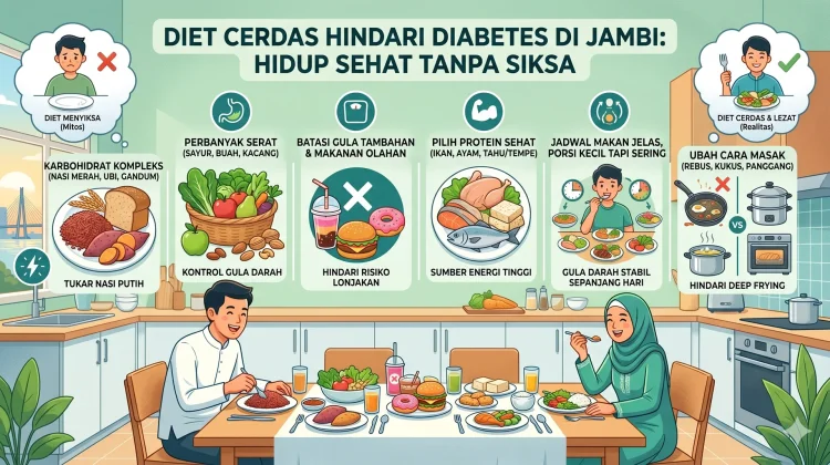Kasus Diabetes di Jambi Meningkat, Pakar Ungkap Rahasia Diet tanpa Siksa
