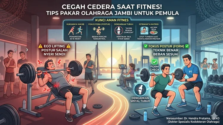 Cegah Cedera saat Fitnes Aman Bagi Pemula