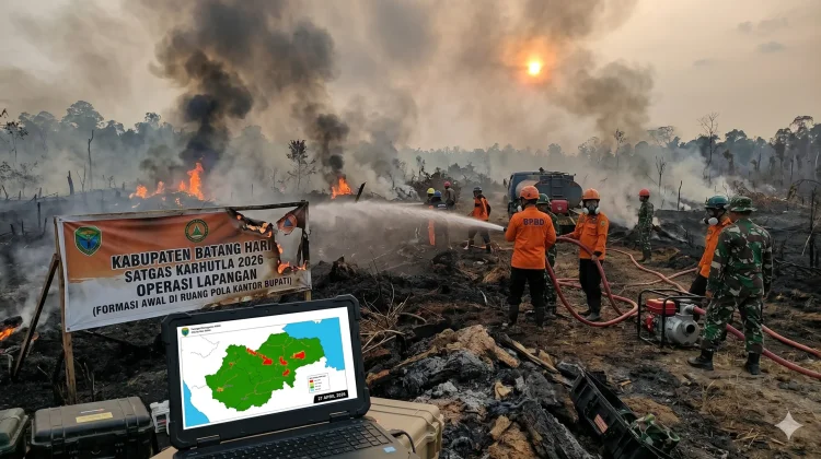 Antisipasi Kemarau Ekstrem, Batang Hari Bentuk Satgas Karhutla 2026
