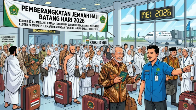 211 Calon Jemaah Haji Batang Hari Berangkat dalam Dua Kloter Mei Nanti