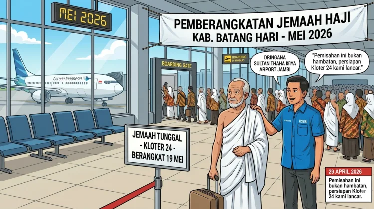 Terpisah Rombongan Utama, Satu Jemaah Haji Batang Hari Masuk Kloter 24