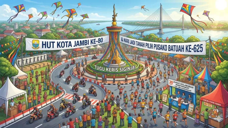 HUT ke-80 dan Hari Jadi ke-625 Pemkot Jambi Gelar 30 Event