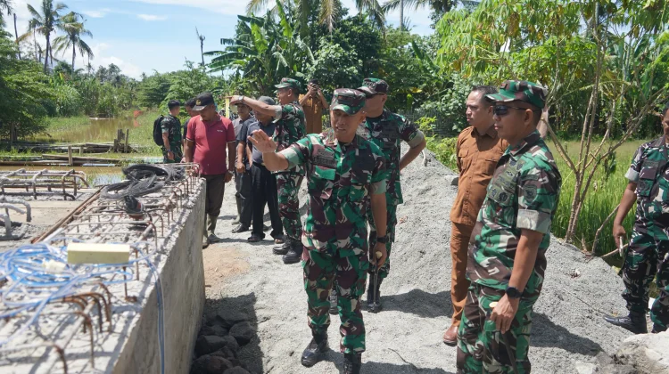 Danrem 042/Gapu Kawal Progres  Pembangunan Dua Jembatan Rampung Tepat Waktu